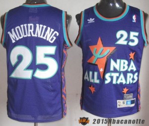 Maglie NBA All Star Game 1995 Alonzo Mourning #25 blu