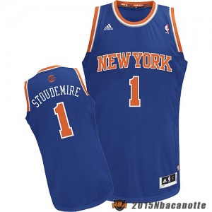 New York Knicks Amar'e Stoudemire #1 Revolution 30 blu Maglie Basket NBA
