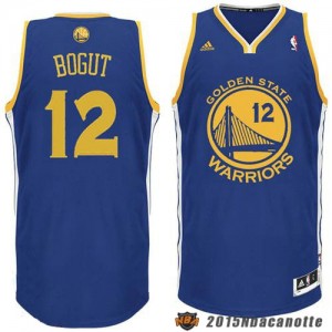 Golden State Warriors Andrew Bogut #12 Revolution 30 blu Maglie Basket NBA