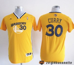 Golden State Warriors Stephen Curry #30 Revolution 30 giallo Maglie Basket Bambino