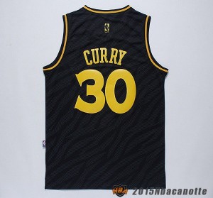 Black Fashion Golden State Warriors Stephen Curry #30 Maglie Basket NBA