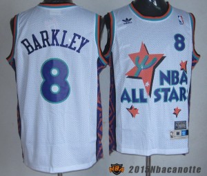 Maglie NBA All Star Game 1995 Charles Barkley #8 bianco
