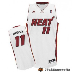 Miami Heat Chris Andersen #11 Revolution 30 bianco Maglie Basket NBA