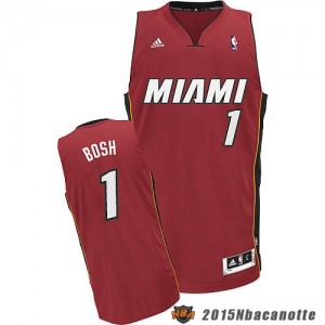 Miami Heat Chris Bosh #1 Revolution 30 rosso Maglie Basket NBA