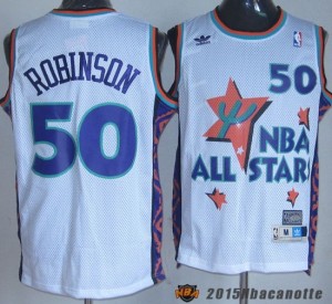 Maglie NBA All Star Game 1995 David Robinson #50 bianco