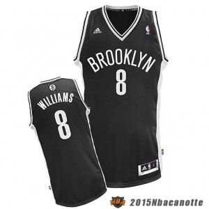 Brooklyn Nets Deron Williams #8 Revolution 30 nero Maglie Basket NBA