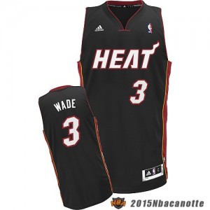 Miami Heat Dwyane Wade #3 Revolution 30 nero Maglie Basket NBA