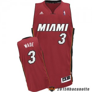 Miami Heat Dwyane Wade #3 rosso Maglie
