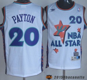 Maglie NBA All Star Game 1995 Gary Payton #20 bianco
