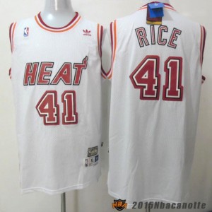 Miami Heat Glen Rice #41 bianco Maglie