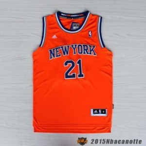 New York Knicks Iman Shumpert #21 Revolution 30 arancione Maglie Basket NBA