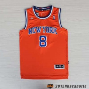 New York Knicks j.r.smith #8 Revolution 30 arancione Maglie Basket NBA