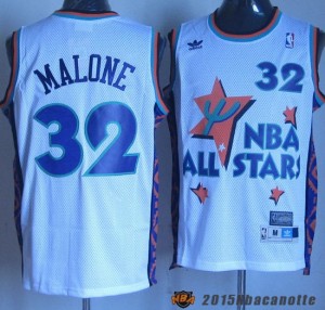 Maglie NBA All Star Game 1995 Karl Malone #32 bianco