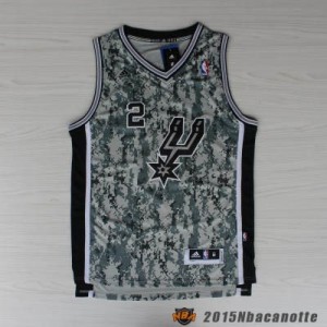 San Antonio Spurs Kawhi Leonard #2 Revolution 30 camo Maglie Basket NBA