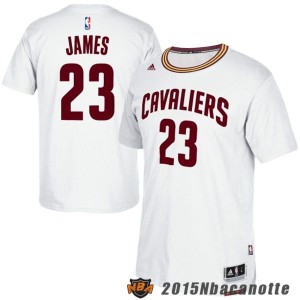 NBA manica corta Cleveland Cavaliers James #23 d Maglie