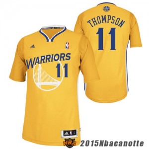 Golden State Warriors Thompson manica corta #11 giallo Maglie