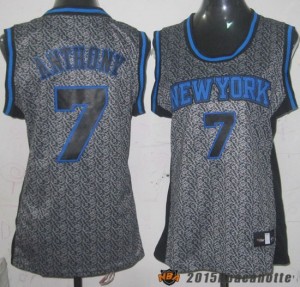 Donna New York Knicks Carmelo Anthony #7 grigio