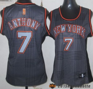 Donna New York Knicks Carmelo Anthony #7 grigio e arancione