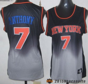 Donna New York Knicks Carmelo Anthony #7 nero e rosso