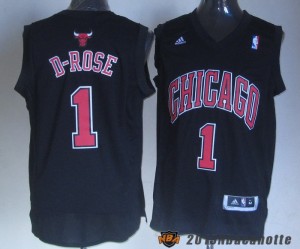 Donna Chicago Bulls Derrick Rose #1 nero
