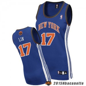 Donna New York Knicks Jeremy Lin #17 blu