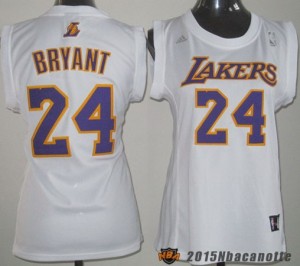 Donna Los Angeles Lakers Kobe Bryant #24 bianco