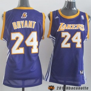Donna Los Angeles Lakers Kobe Bryant #24 viola e giallo