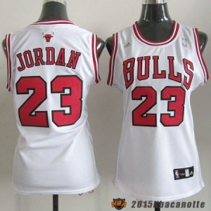 Donna Chicago Bulls Michael Jordan #23 bianco