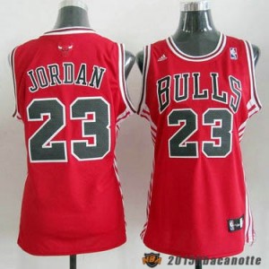 Donna Chicago Bulls Michael Jordan #23 rosso e nero