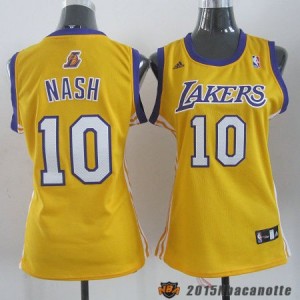 Donna Los Angeles Lakers Steve Nash #10 giallo