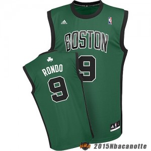 Boston Celtics Rajon Rondo #9 Revolution 30 verde Maglie Alternate Basket NBA