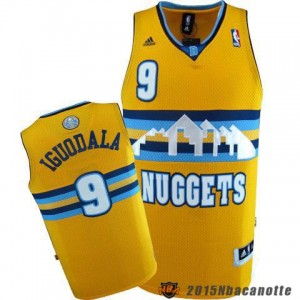 Denver Nuggets Andre Iguodala #9 Revolution 30 giallo Maglie Basket NBA