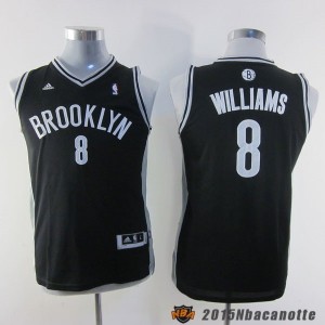 Brooklyn Nets Deron Williams #8 Revolution 30 nero Maglie Basket Bambino