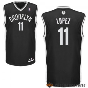Brooklyn Nets Brook Lopez #11 Revolution 30 nero Maglie Basket NBA