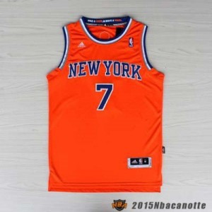 New York Knicks Carmelo Anthony #7 Revolution 30 arancione Maglie Basket NBA