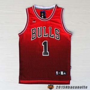 Chicago Bulls Derrick Rose #1 Revolution 30 rosso Maglie Basket NBA