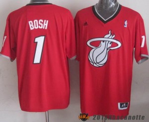 Natale 2013 Miami Heat Chris Bosh #1 Maglie Basket NBA