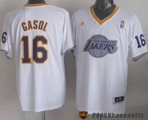 Natale 2013 Los Angeles Lakers Pau Gasol #16 Maglie Basket NBA