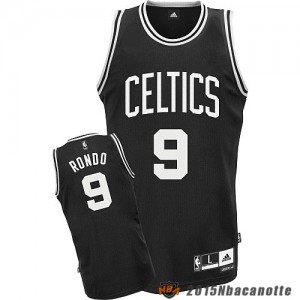 Boston Celtics Rajon Rondo #9 nero Maglie