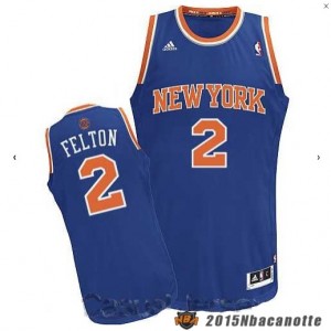 New York Knicks Raymond Felton #2 Revolution 30 blu Maglie Basket NBA