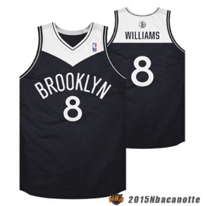 Maglie Retro Basket NBA Brooklyn Nets Deron Williams #8 Revolution 30 nero