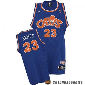Maglie Retro Basket NBA Cleveland Cavaliers LeBron James #23 blu
