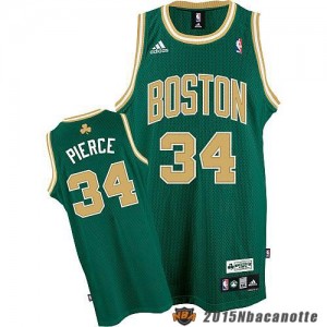 Boston Celtics Paul Pierce #34 Revolution 30 verde e giallo Maglie Basket NBA