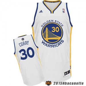 Golden State Warriors Stephen Curry #30 Revolution 30 bianco Maglie Basket NBA