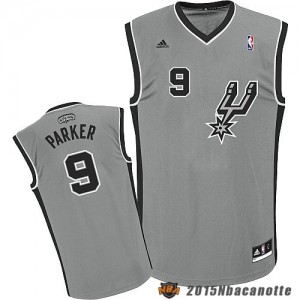 San Antonio Spurs Tony Parker #9 Revolution 30 grigio Maglie Basket NBA