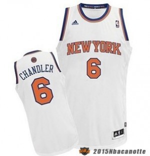 New York Knicks Tyson Chandler #6 Revolution 30 bianco Maglie Basket NBA