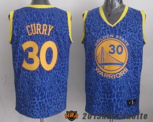 Golden State Warriors Curry #30 blu marino Maglie