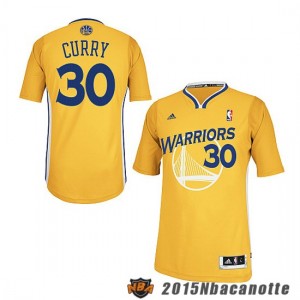 Golden State Warriors Curry manica corta #30 giallo Maglie