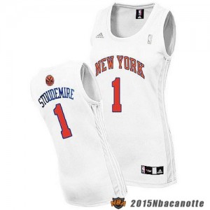 Donna New York Knicks Amar'e Stoudemire #1 bianco