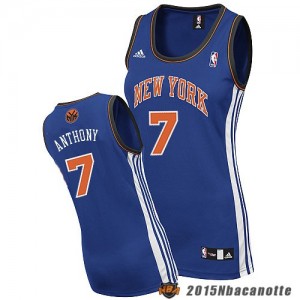 Donna New York Knicks Carmelo Anthony #7 blu